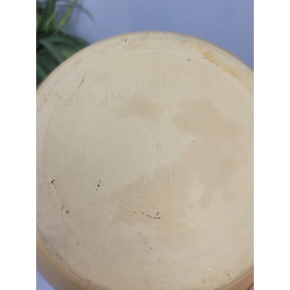 Vintage Studio Pottery Shallow Bowl Saucer, Bird Design - Picture 5 of 5